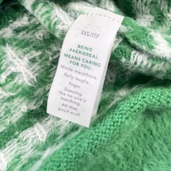 Aerie Oversized Fair Isle Sweater Kelly Green - Picture 8 of 8